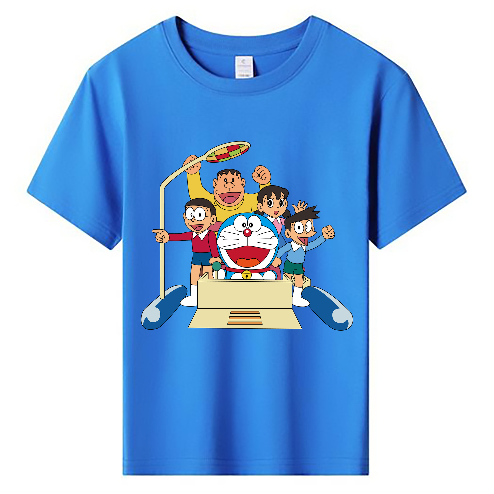 （画像用） ドラえもん 骨川 スネ夫 Doraemon Honekawa Suneo 綿100％キッズTシャツ（フロントプリント）